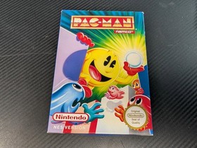 Pac-Man Nintendo NES PAL UKV Complete Box Manual Poster Dust Sleeve CIB