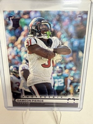 2022 Panini Chronicles - Photogenic Dameon Pierce #PH-30 Purple /49 (RC)