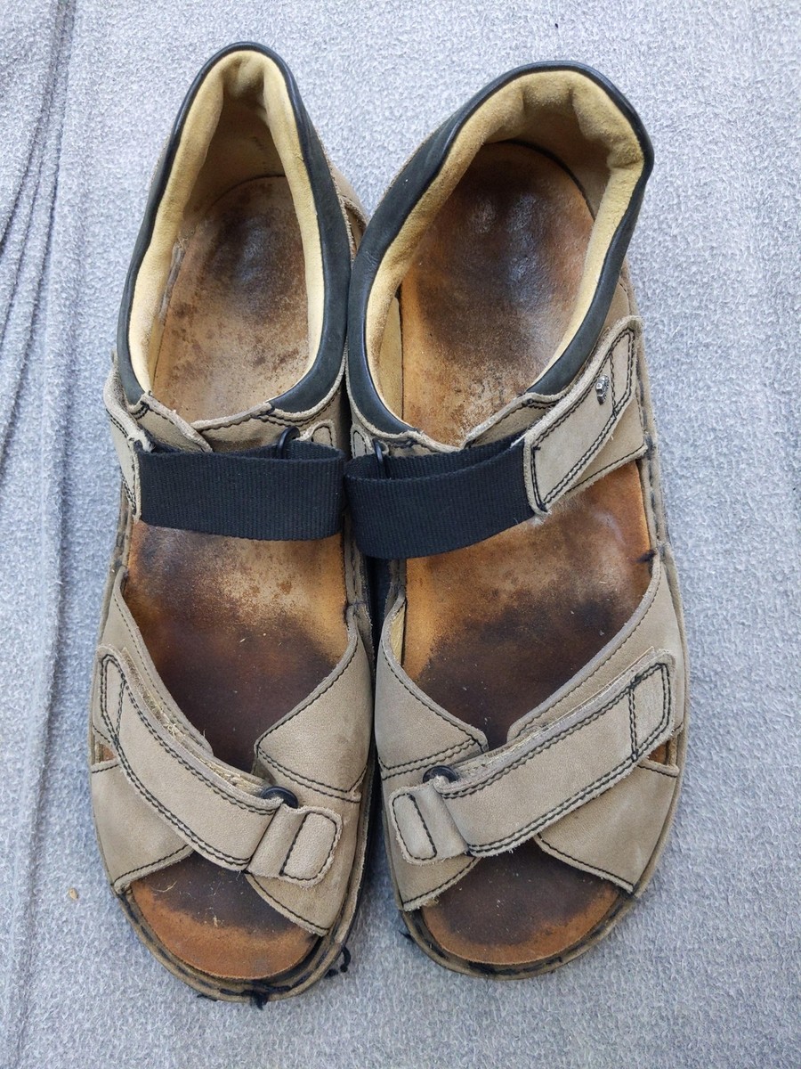 Finn Comfort Sandals Shoes Mens Size 12 45 Beige Leather 