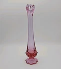 Fenton Art Glass Dusty Rose 10" Swung Bud Vase