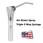 Quick Clean Standard Dental Air Water Syringe Kit w/ Gray Straight Tubing
