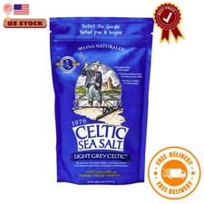 Light Grey Celtic Sea Salt 1 Pound Resealable Bag Additive-Free USA NEW