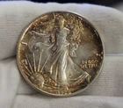 Nice Toning 1986 US Silver Eagle $1 Nice Unc Key Date.