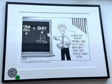 Tony Auth "Stem Cell" Political Cartoon Print - Philadelphia Inquirer SIGNED