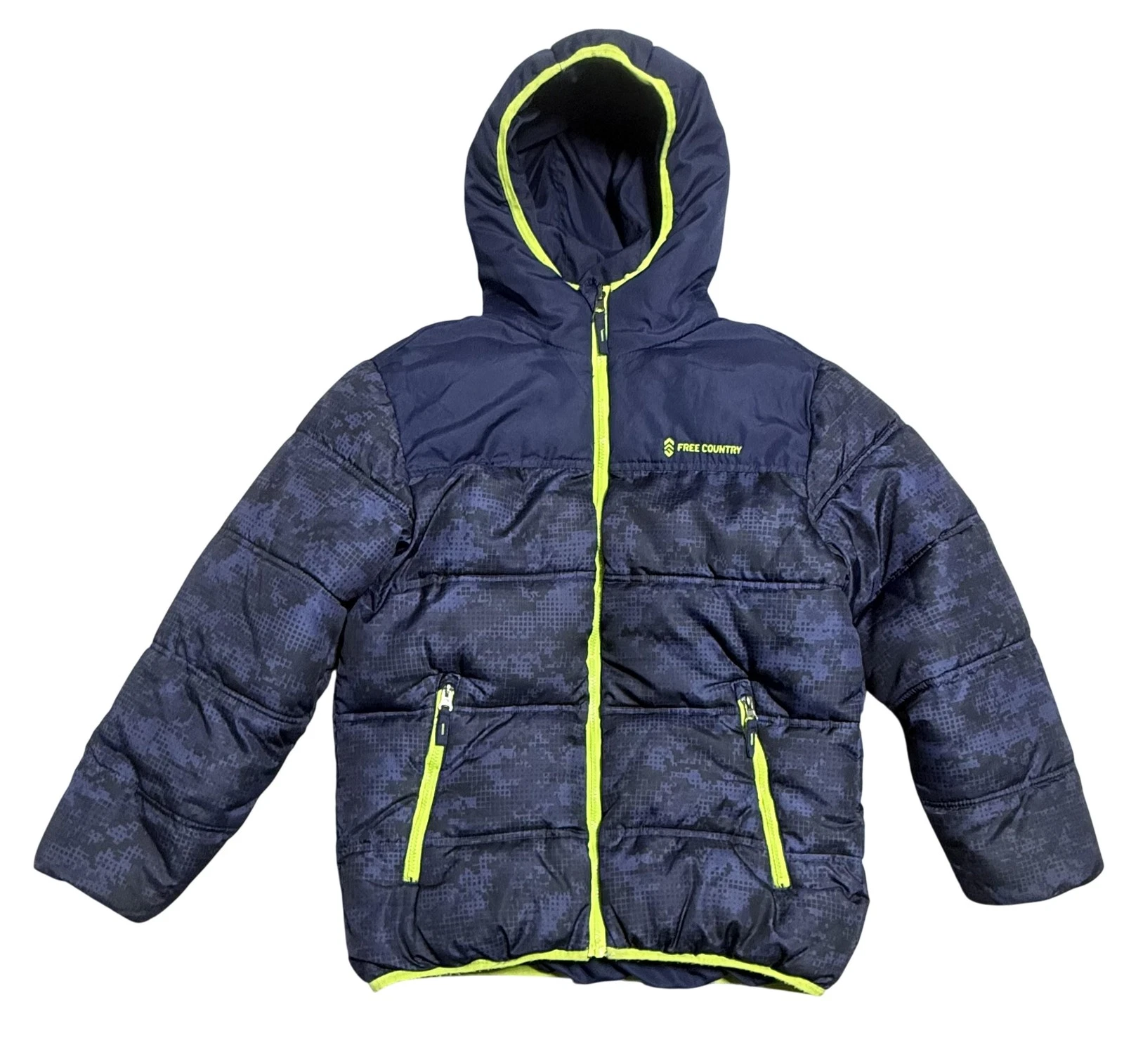 Free Country Puffer Jacket Youth Medium 10-12 Blue Camo Hooded Insulated Winter
Opens in a new windo