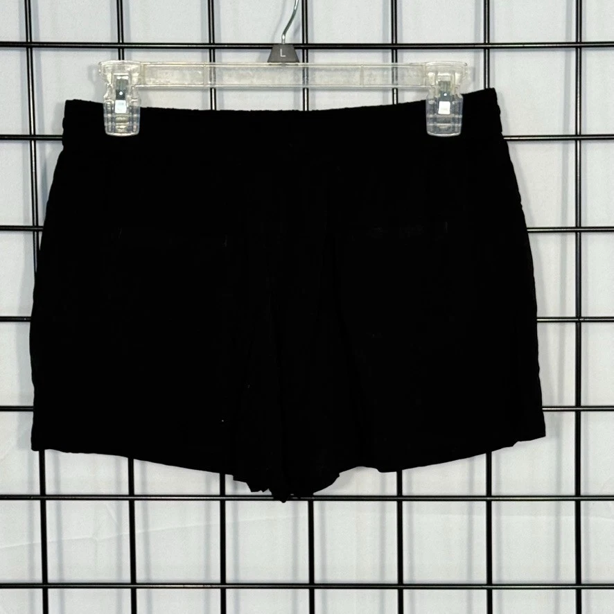 French Connection 短裤女式 4 黑色拉绳口袋轻便 — 第 4/4 张图片