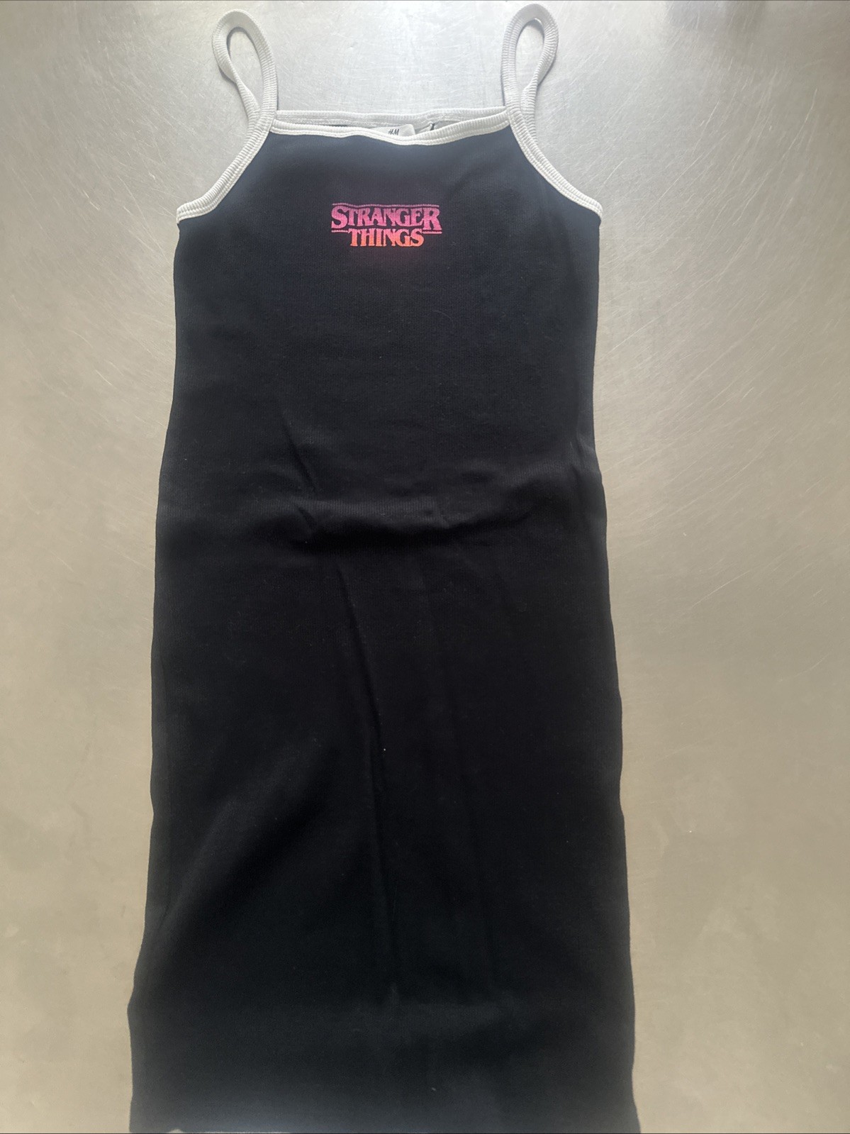 H&M Stranger Things Girls Dress Size 16 Black