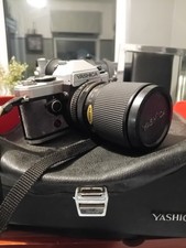 Vintage Yashica FX-D Quartz 35mm SLR film camera With Lens And Bag