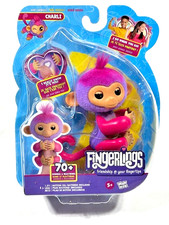 Fingerlings Interactive Baby Monkey Charli Purple 70 Sounds  Reactions U11 