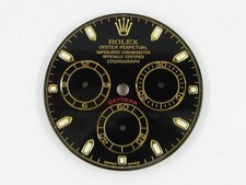ROLEX Genuine Dial Daytona 116523 Men's Watch Parts Black Color Green Index