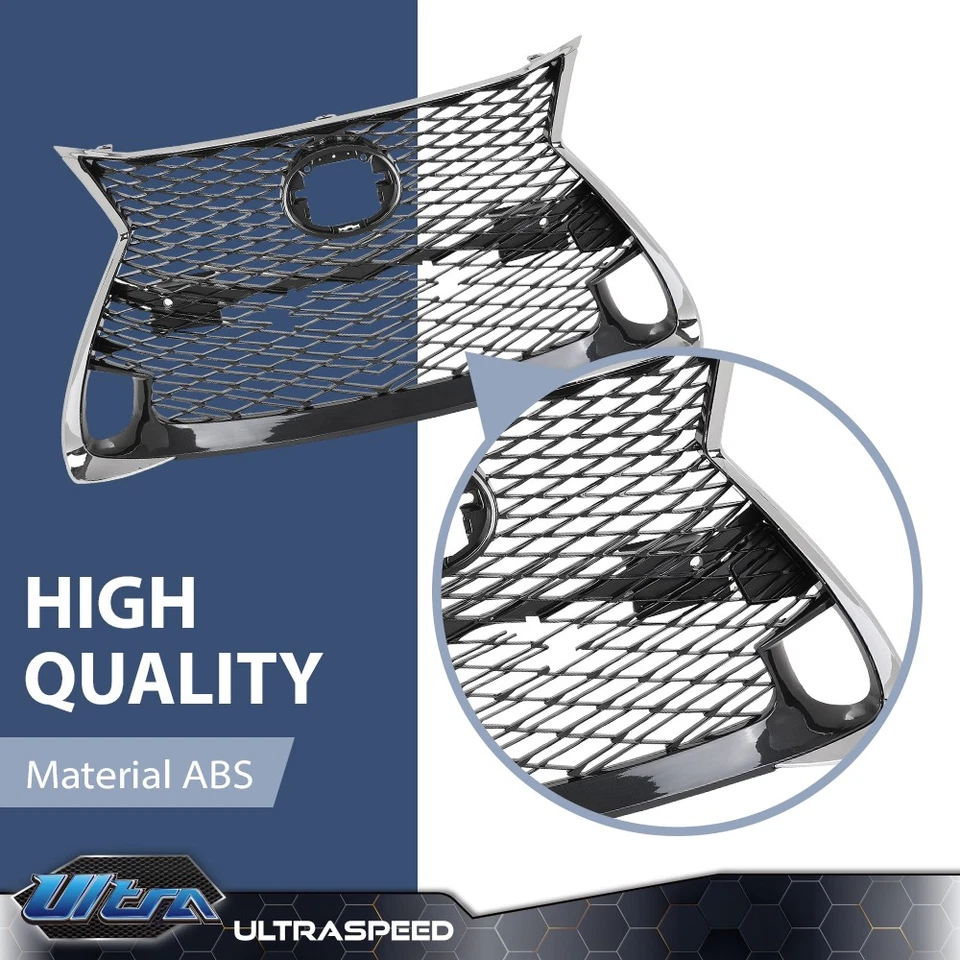 Front Bumper Grille Fit For 2016-2017 Lexus GS200t 16-2020 GS350 16-2018 GS450h - Image 4 of 4