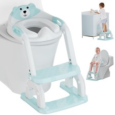 Potty Training Seat with Step Stool Ladder, Potty Training Toilet Seat with S...