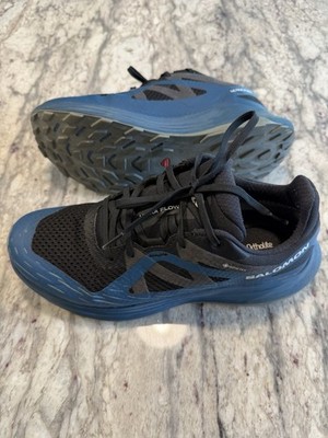 Salomon Ultra Flow GTX Gore-Tex athletic shoes Blue Deep Dive Men s Size 8