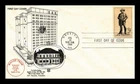 DR JIM STAMPS US COVER SAM HOUSTON TEXAS FDC SCOTT 1242 MAILED FROM RICE HOTEL