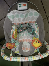 Bright Starts Infant Baby Bouncer Seat with Toy Bar, Gray/Multicolor