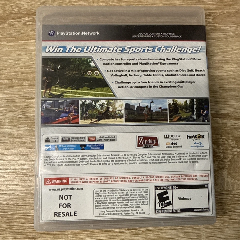 Sports Champions Sony PlayStation 3 PS3 Complete - Image 2 of 4