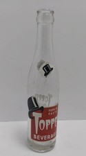 RARE VINTAGE TOPPER SODA BOTTLE ACL SODA BOTTLE PORT HURON MICHIGAN SODA BOTTLE