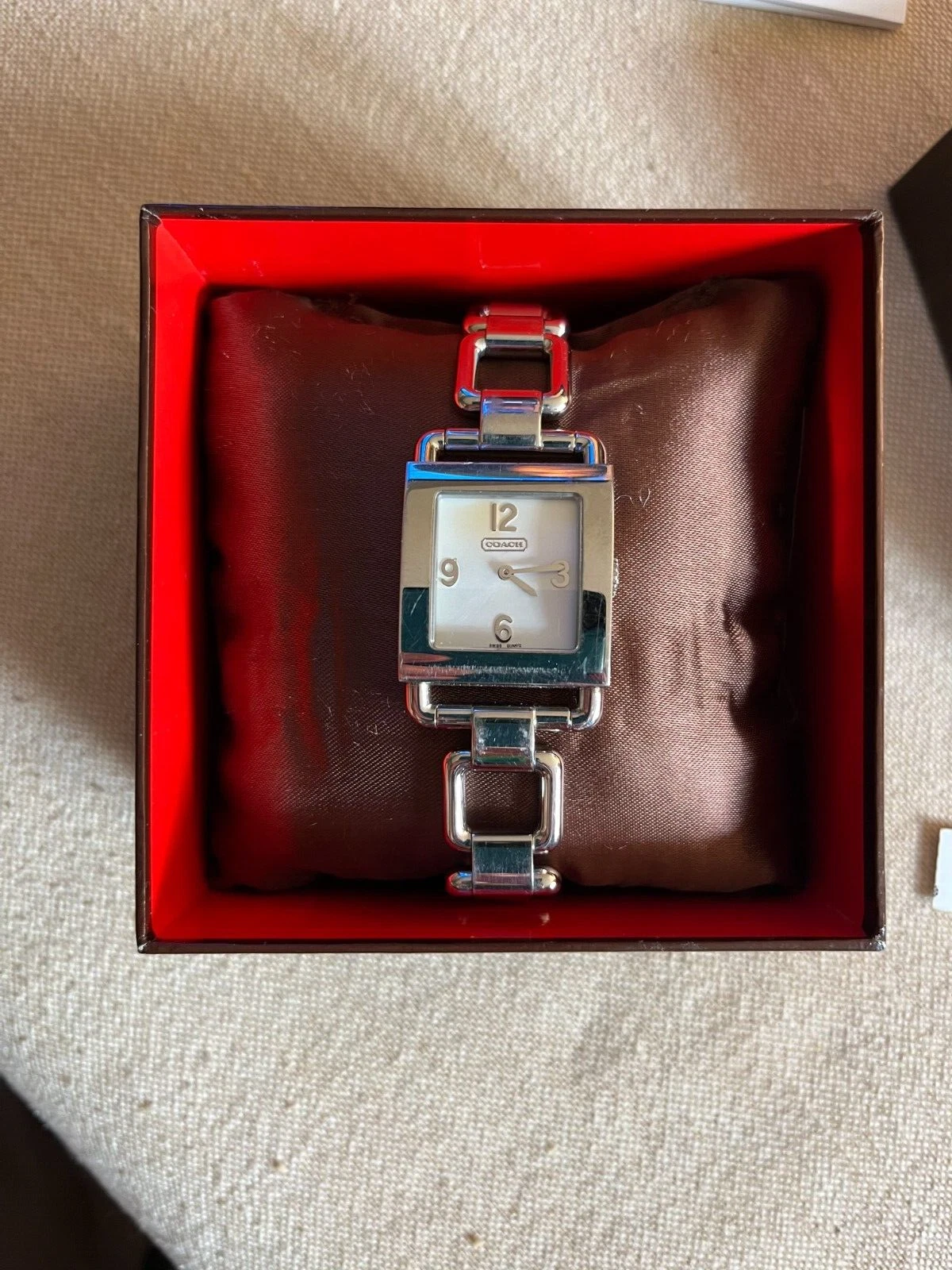 Orologio Coach Bracciale Argento