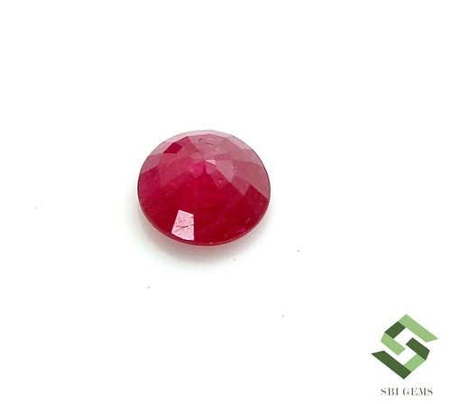 6.25 mm Certified Natural Ruby Round Cut 0.95 CTS Mozambique Loose Gemstone - Picture 7 of 7