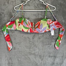 Sanctuary Multi Color V-Wire Bikini Swim Top, US Medium