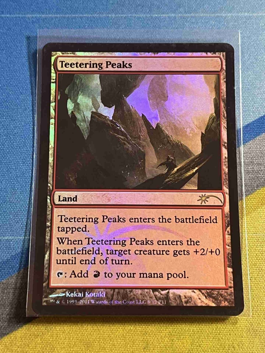 Magic the Gathering MTG FNM Promo TEETERING PEAKS Foil