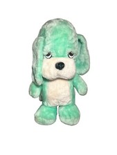 Unbranded Teal White Bulldog Plush AS IS READ