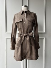 COUNTRY ROAD pocket detail playsuit mocha  SIZE: 8, XS  199 new