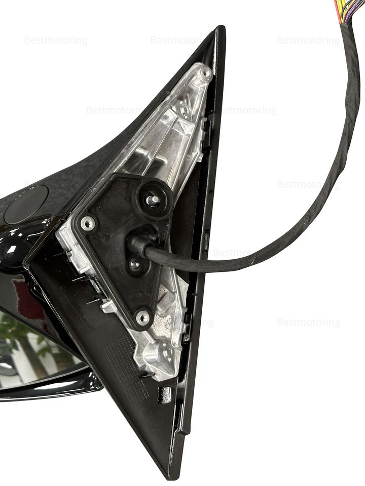 Espejo retrovisor lateral derecho pasajero mercedes-benz clase s w222 s450 s500 s560 negro Foto 3 de 4