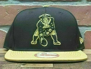 black and gold patriots hat