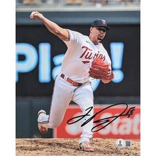 Jhoan Duran Autographed Minnesota Twins 8x10 Photo Beckett Signed Auto