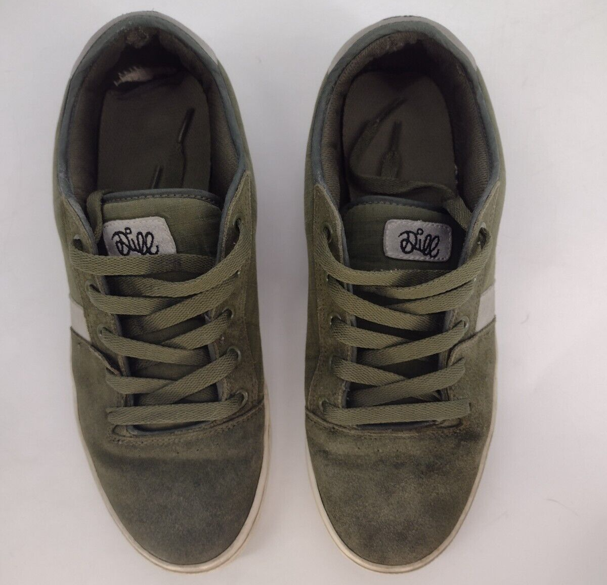 Jason Dill Etnies Y2K Vintage Olive Green Skate Shoes Sneakers Mens 9.5