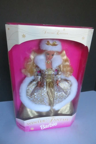 1995 VINTAGE Winter Fantasy Barbie® Blonde Special Edition Mattel 3 - NRFB