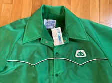 Vintage PIONEER SEED Patch Mens Sz L Faux Fur Lined UPSTREAM Jacket NOS w/ Tags