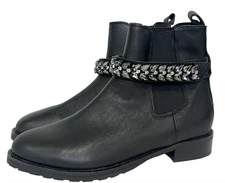 WHITE HOUSE BLACK MARKET WHBM LILY GEM ANKLE CHARM CHELSEA BOOTS BOOTIE 8