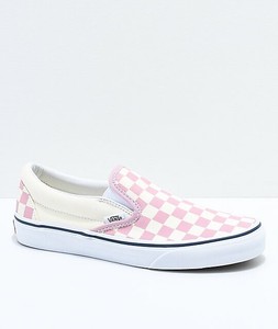 vans rosa con blanco