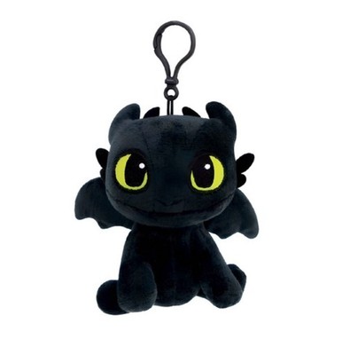 How To Train Your Dragon 3 Toothless Plush Doll Sitting Keyring 12cm