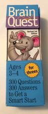 Brain Quest Ages 3 - 4 Revised 3rd Edition 300 Questions Answers Smart Start