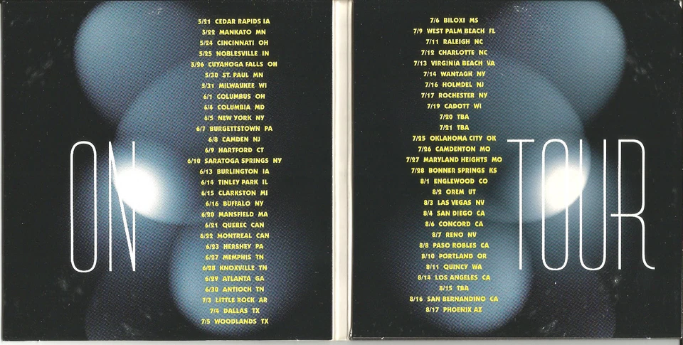 tommy Shaw STYX Rare 1996 USA PROMO CD SAMPLER 4TRX w/ TOUR DATES Dennis Deyoung Foto 2 de 2