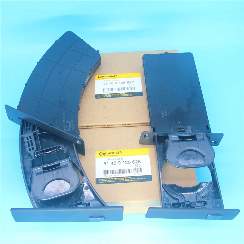 Par de portavasos delantero izquierdo derecho para BMW 525i 528i 530i 535i 545i 550i Foto 4 de 4