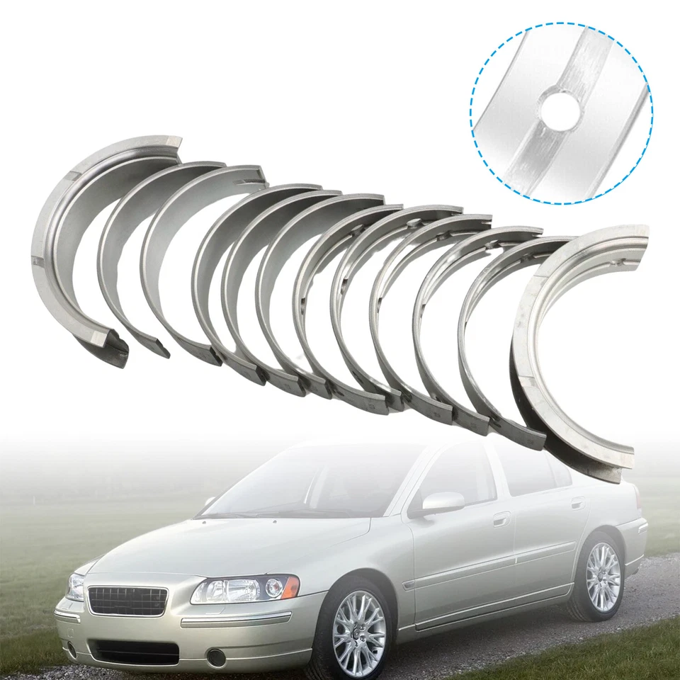 Juego de rodamientos principales y de varilla +0,1 pulgadas/0,25 mm para Volvo S40 S60 S70 2,3 L-2,5 L L5 DOHC 20v Foto 4 de 4