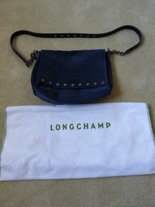 navy suede shoulder bag