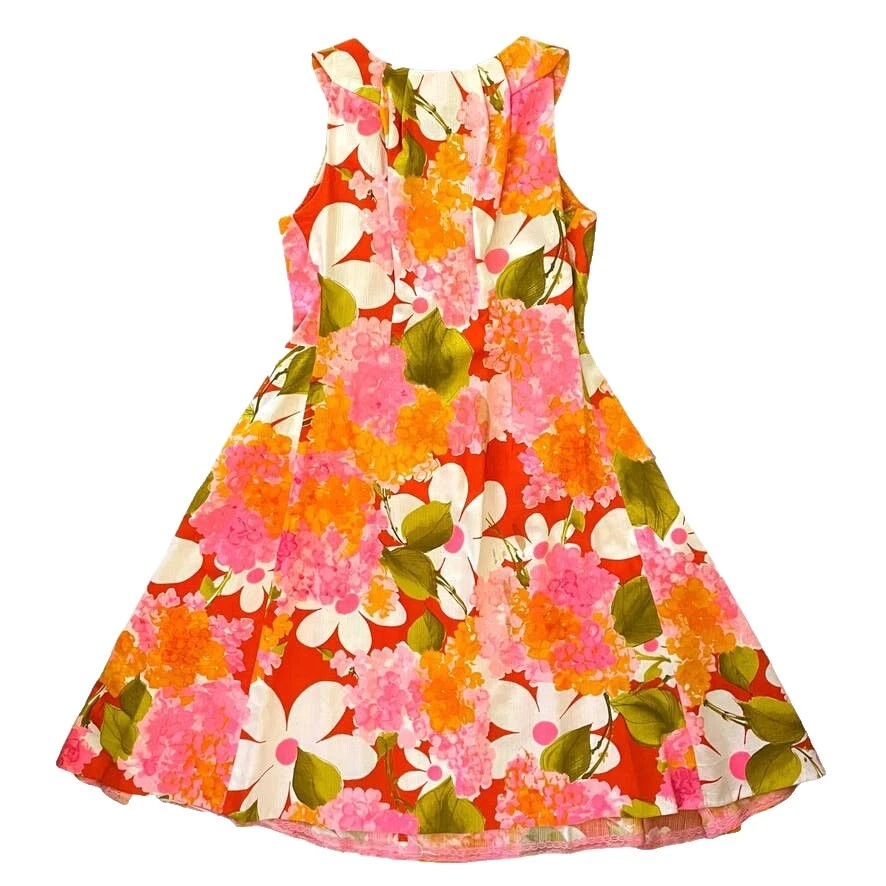 Vestidos Vintage Hawaiana cóctel de algodón para mujeres