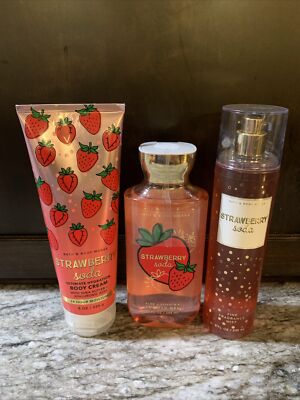 B&BW 'Strawberry Soda' Cream, Shower Gel and Mist 3-Piece Bundle, FREE SHIPPING!