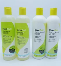 DEVACURL LOW POO DELIGHT CLEANSER/ ONE CONDITION CONDITIONER 12 OZ ( 4 Bottles)
