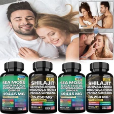 Sea Moss & Shilajit (Black Seed Oil, Turmeric, Ashwagandha, Ginger, Vitamin D)