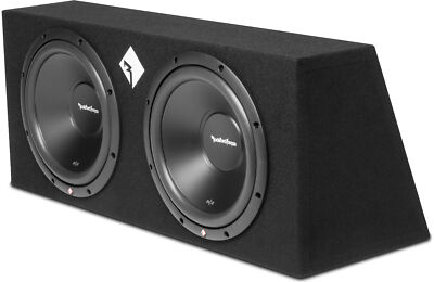 Rockford Fosgate R2-2X12 Dual 500W-RMS 12'' Subwoofer Loaded Sealed Enclosure