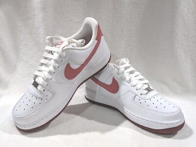 Nike Air Force 1 '07 White/Adobe/Red AF1 Women's Sneakers-Sz 8.5 NWOB FQ7626-100