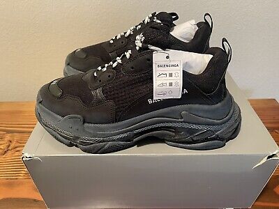 Size 11 Balenciaga Triple S Black Clear Sole sale online | eBay