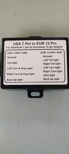 USA to Europe plug trailer, trailer car. 7 to 13 pin - see photo's - Afbeelding 6 van 7