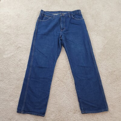 Dickies Mens Jeans Size 36 x 30 Blue Wash Rerular Fit Denim Pants 